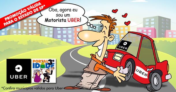 Promoção válida somente para o Estado de São Paulo (confira os municípios aptos para inscrições Uber)